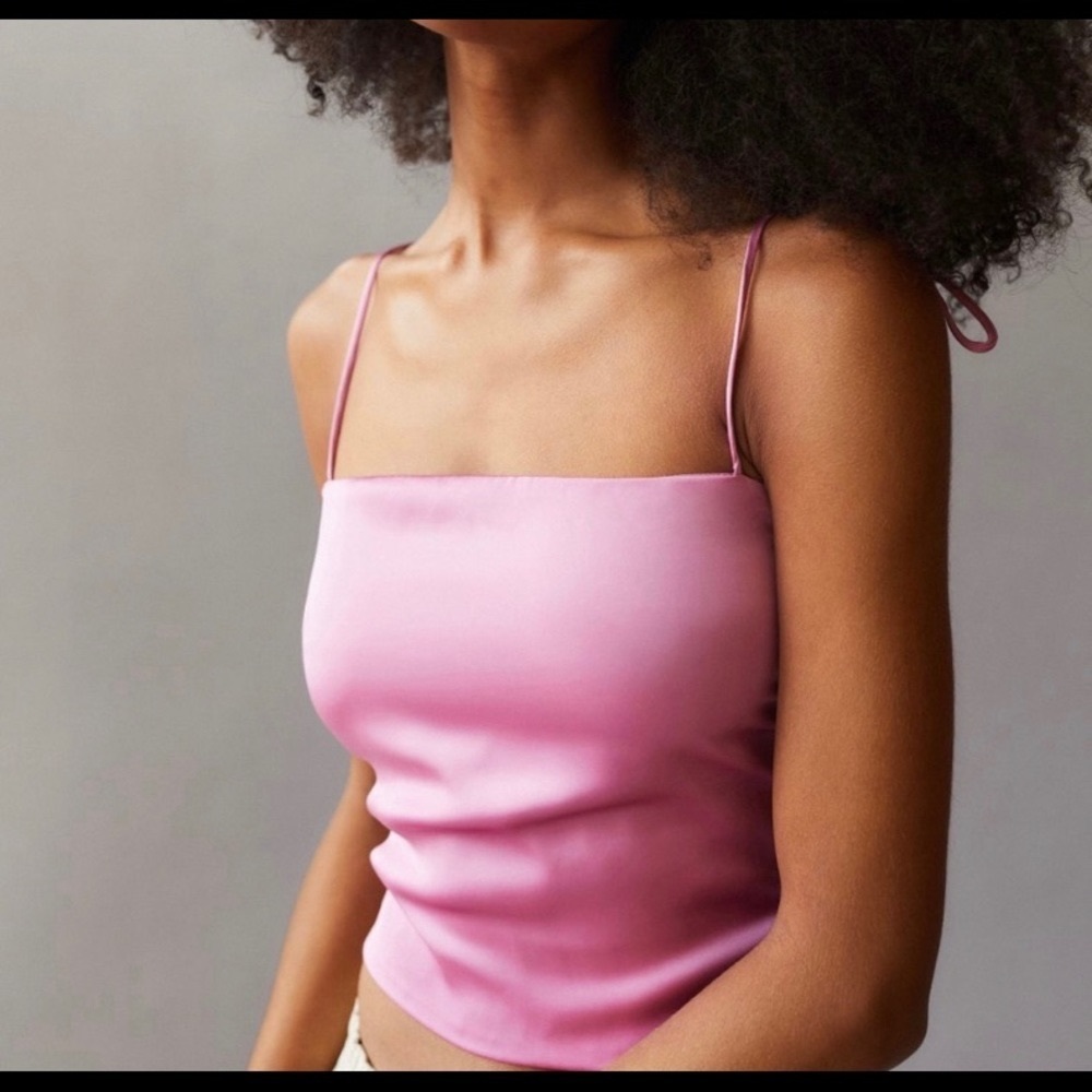 Urban Outfitters NWT Rose Pink Tie Strap Cami